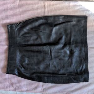 Black Leather Skirt